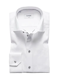 Slim-Fit Twill Dress Shirt