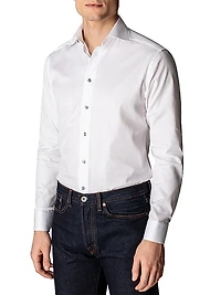 Slim-Fit Twill Dress Shirt