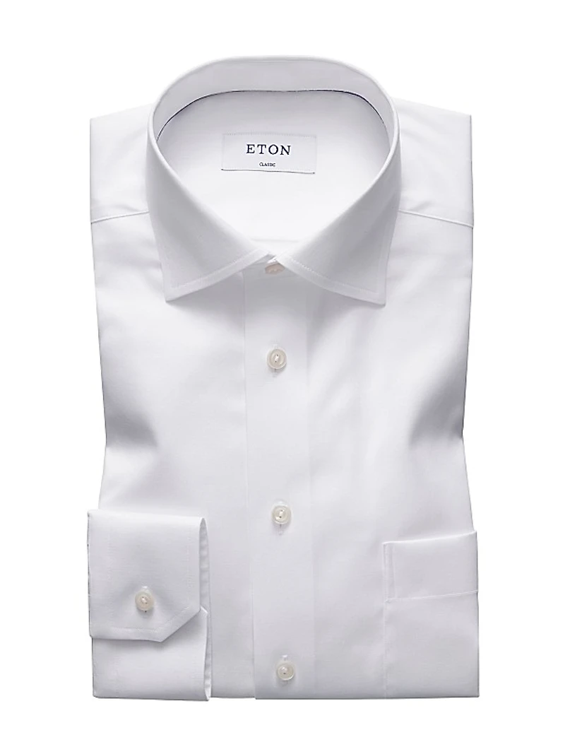 Classic-Fit Twill Dress Shirt