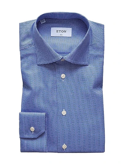 Slim-Fit Houndstooth Dress Shirt