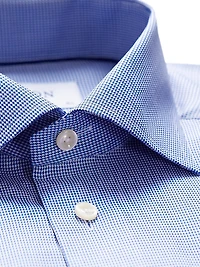 Contemporary-Fit Houndstooth Dress Shirt