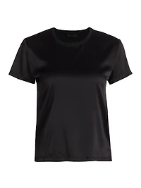 Silk Blend Crewneck T-Shirt