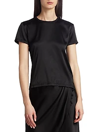 Silk Blend Crewneck T-Shirt