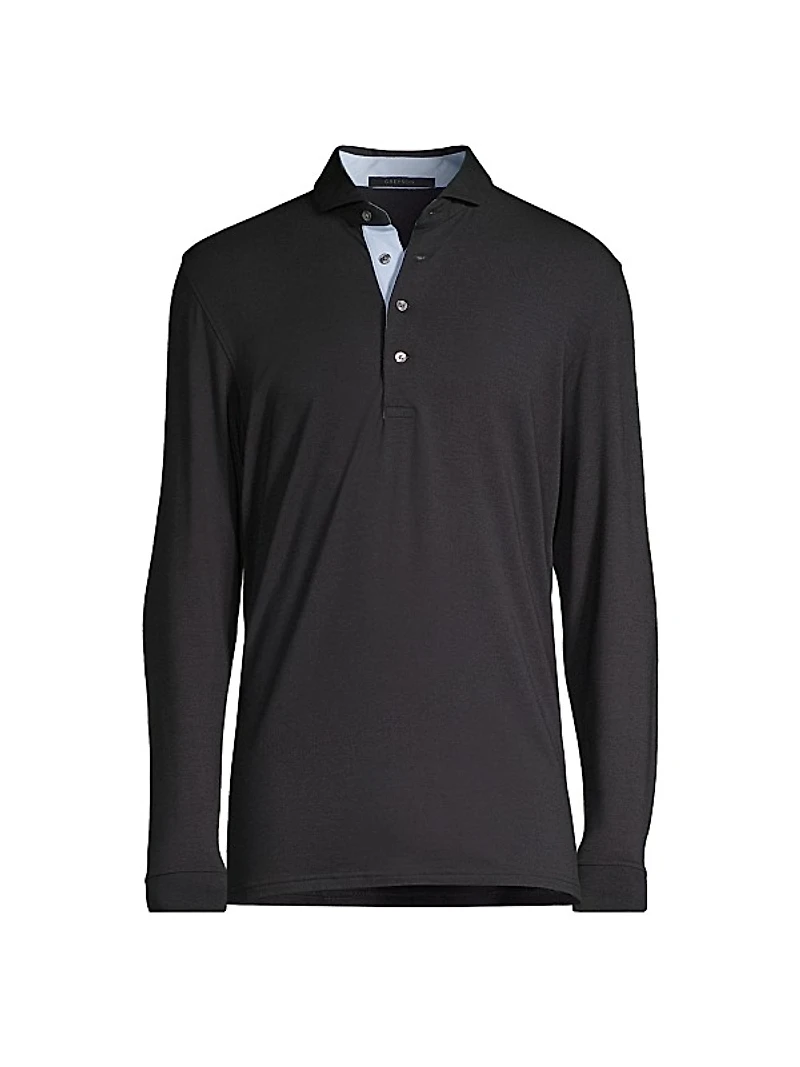 Classic-Fit Apache II Long-Sleeve Polo Shirt