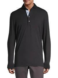 Classic-Fit Apache II Long-Sleeve Polo Shirt