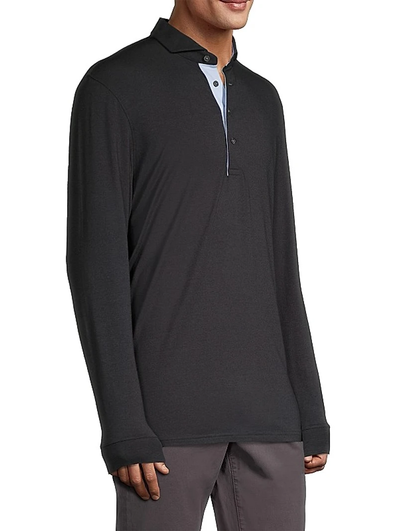Classic-Fit Apache II Long-Sleeve Polo Shirt