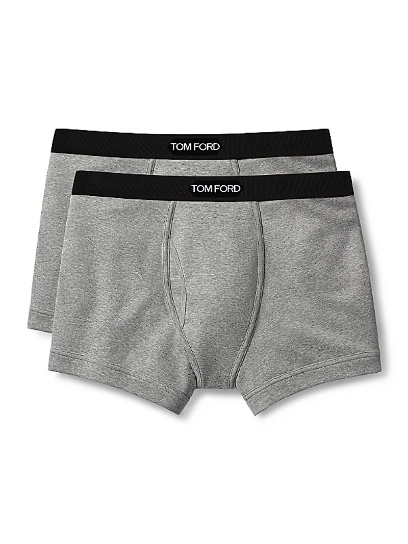2-Pack Stretch-Cotton Logo Boxer Briefs