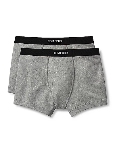 2-Pack Stretch-Cotton Logo Boxer Briefs