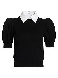 Chase Puff-Sleeve Sweater
