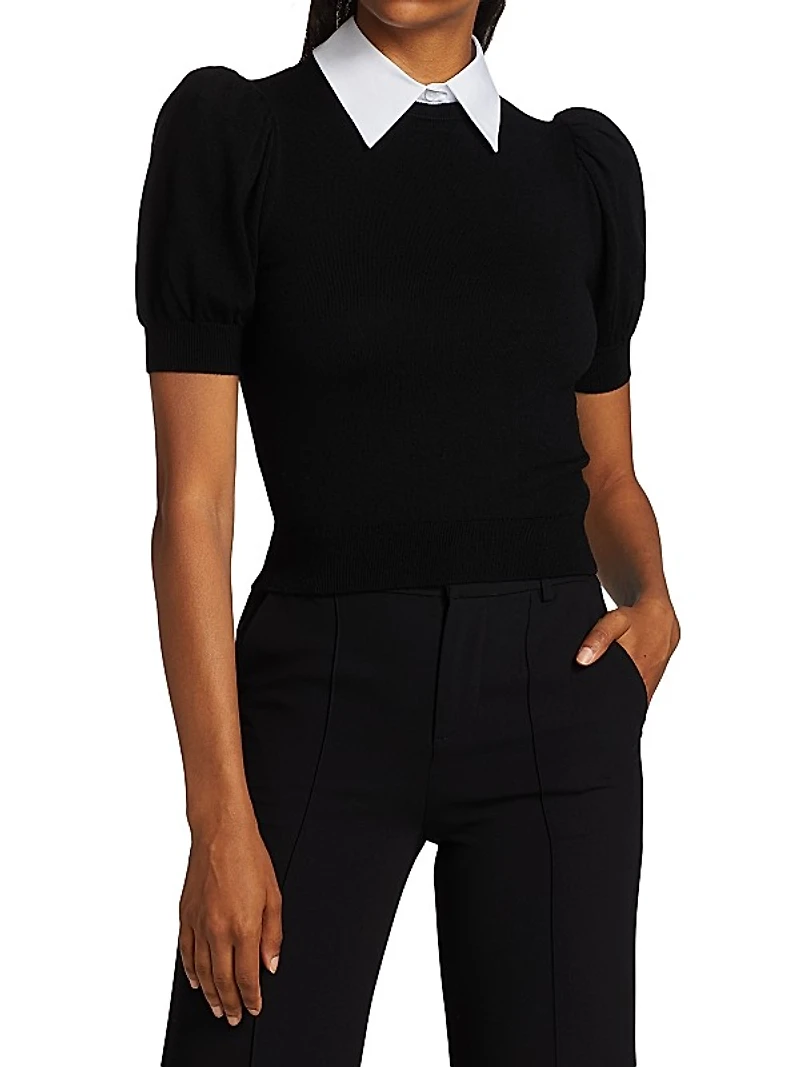 Chase Puff-Sleeve Sweater