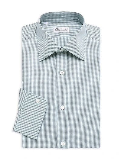 Mini Windowpane Check Dress Shirt