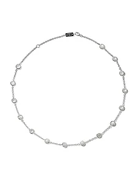 Lollipop® Sterling Silver & Mother-Of-Pearl Station Collar Necklace