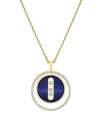 Lucky Move 18K Yellow Gold & Diamond Pendant Necklace