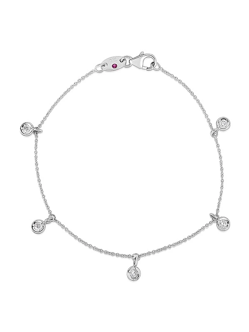 Diamond By The Inch 18K White Gold & Diamond Dangle Bracelet