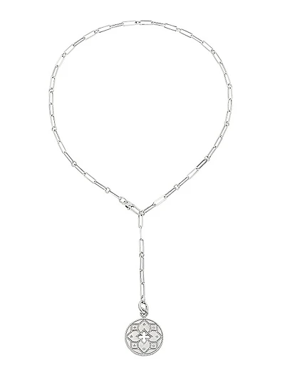 Venetian Princess 18K White Gold & Diamond Medallion Necklace
