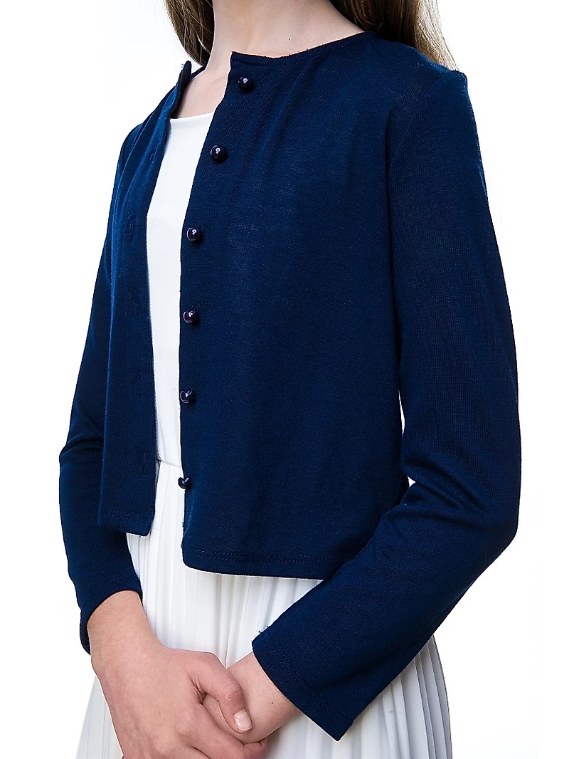 Girl's Long Sleeve Cardigan