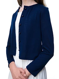 Girl's Long Sleeve Cardigan