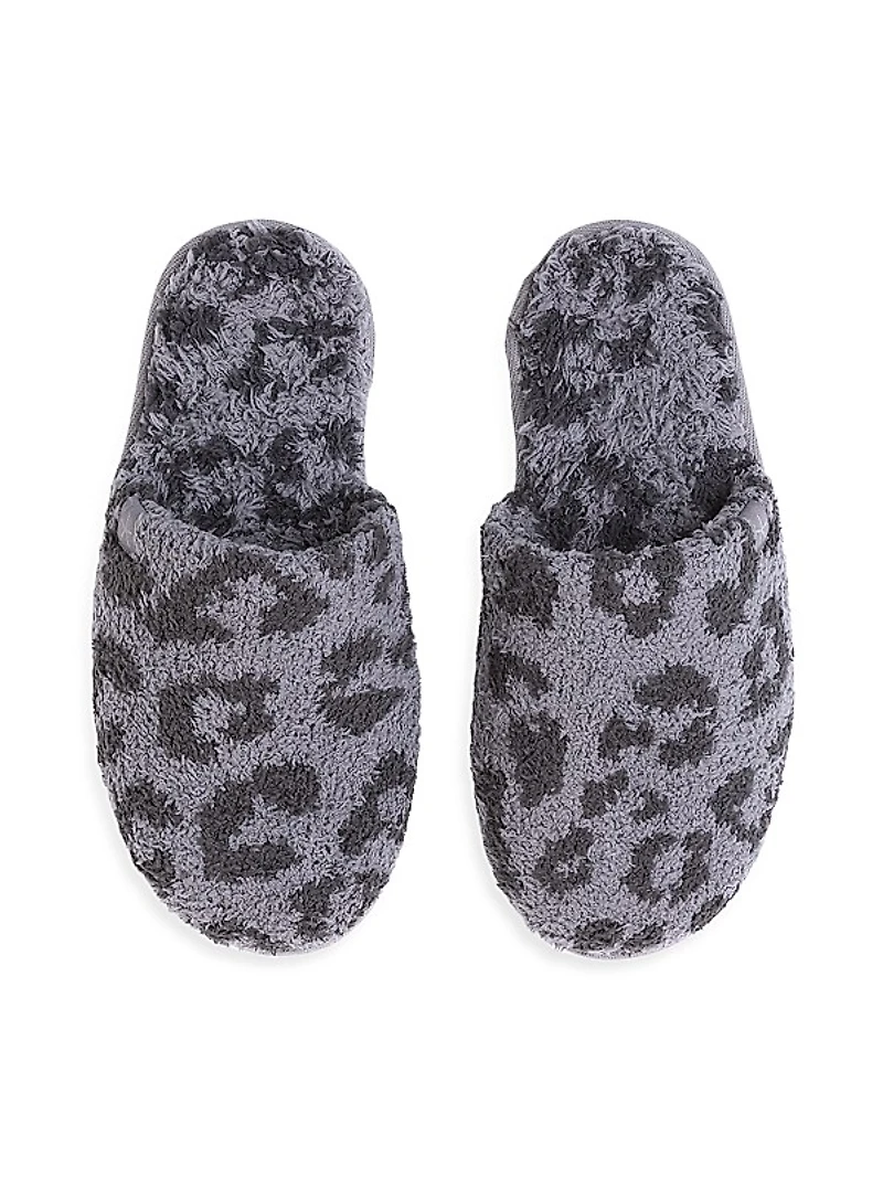 Cozychic Leopard-Print Slippers