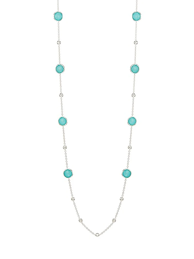 Sterling Silver & Turquoise Stone Necklace