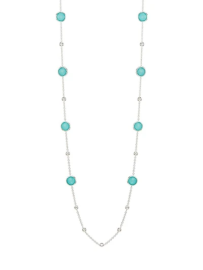 Sterling Silver & Turquoise Stone Necklace