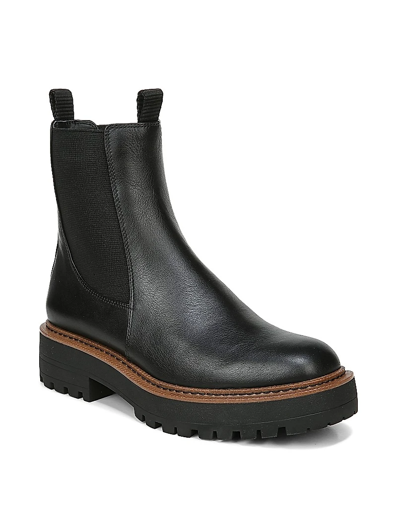 Laguna Lug-Sole Leather Combat Boots