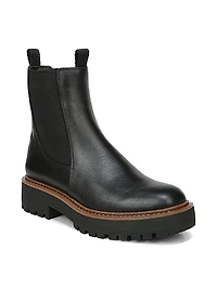 Laguna Lug-Sole Leather Combat Boots