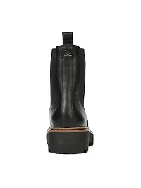Laguna Lug-Sole Leather Combat Boots