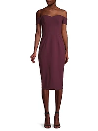 Bailey Off-The-Shoulder Midi Dress
