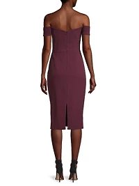Bailey Off-The-Shoulder Midi Dress