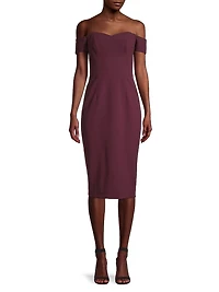 Bailey Off-The-Shoulder Midi Dress