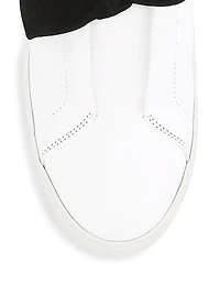 Clarita Bow Leather Sneakers