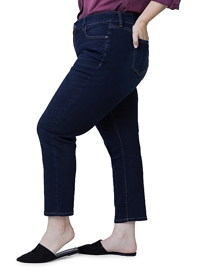 Mid-Rise Boyfriend Ankle Jeans