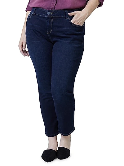 Mid-Rise Boyfriend Ankle Jeans
