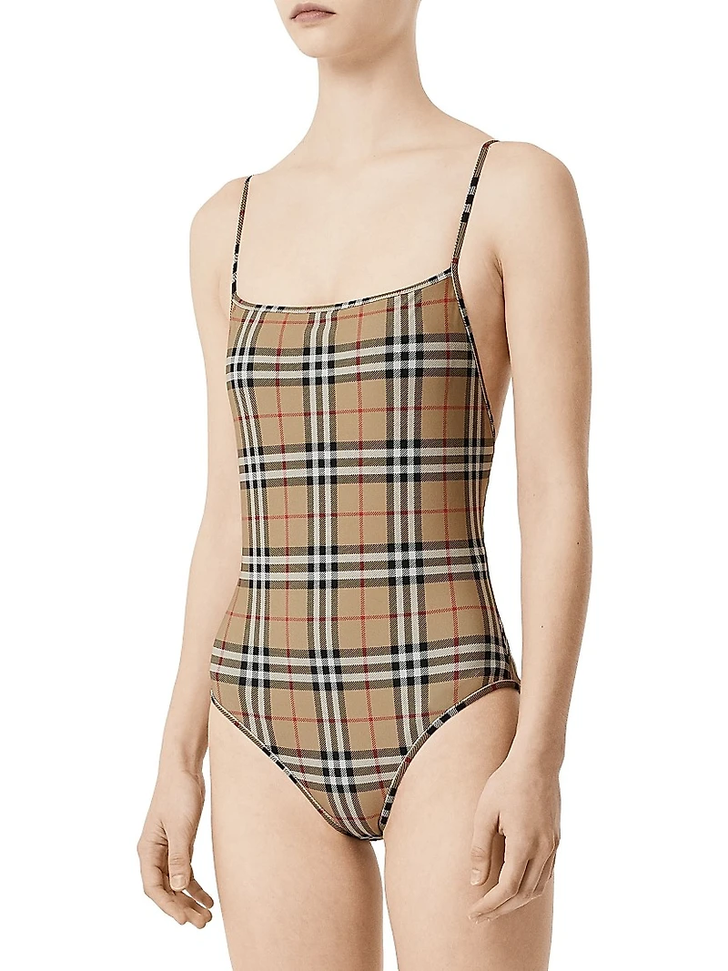Archive Check One-Piece Swimsuit