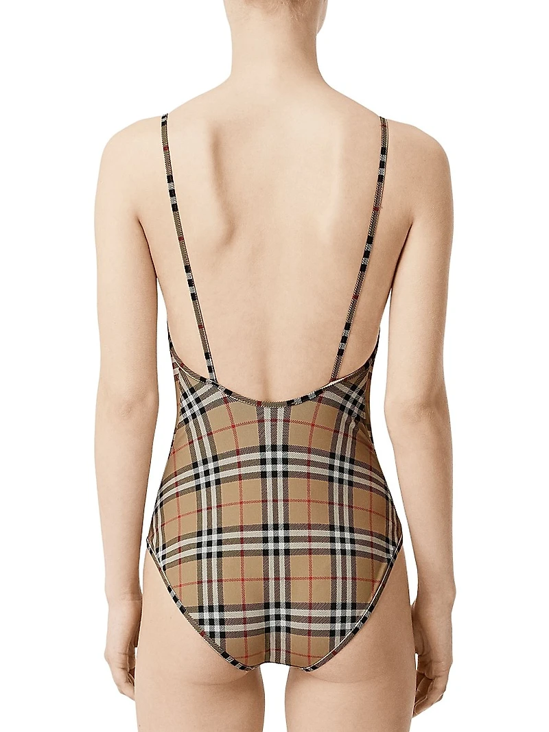 Archive Check One-Piece Swimsuit