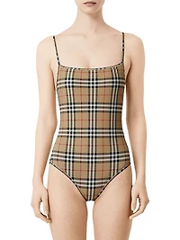 Archive Check One-Piece Swimsuit