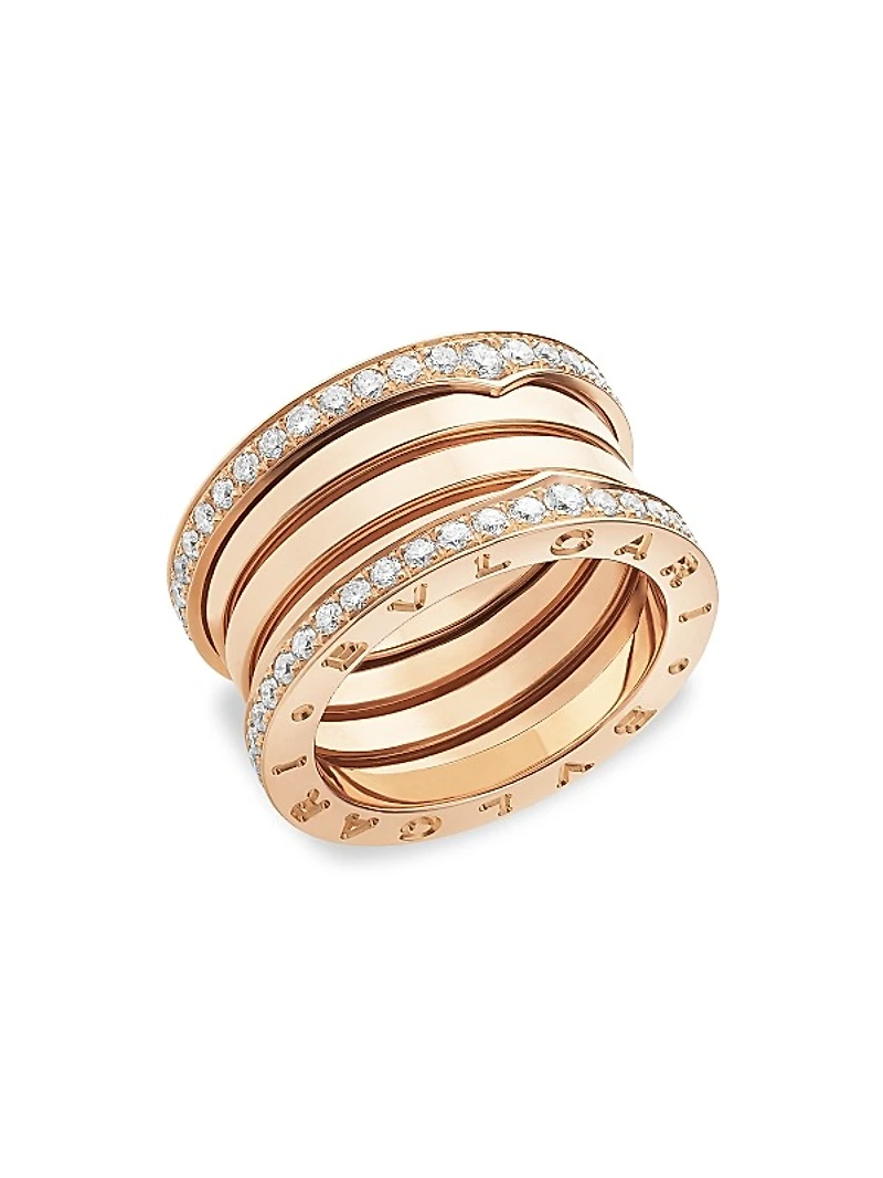 B.zero1 18K Rose Gold & Diamond Ring