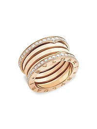 B.zero1 18K Rose Gold & Diamond Ring