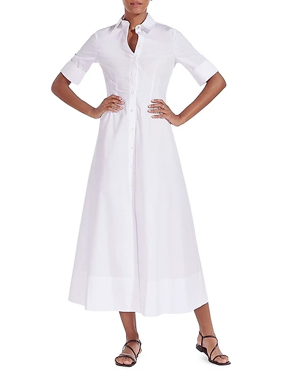 Joan Collared Maxi Shirtdress