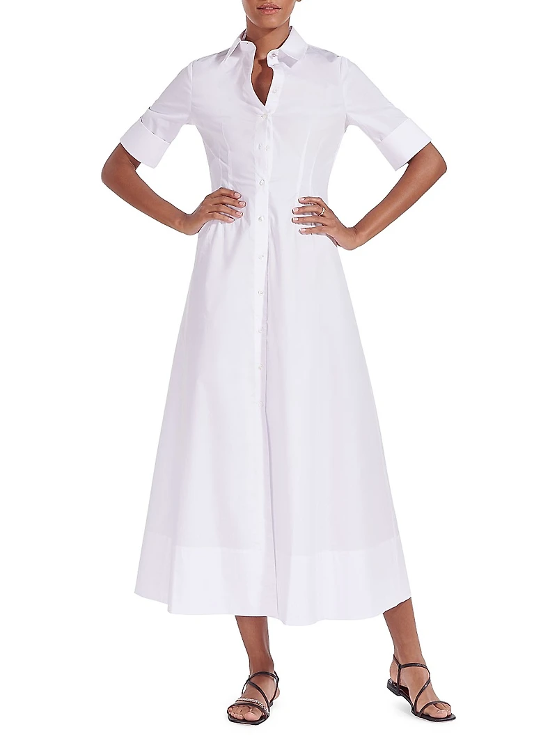 Joan Collared Maxi Shirtdress