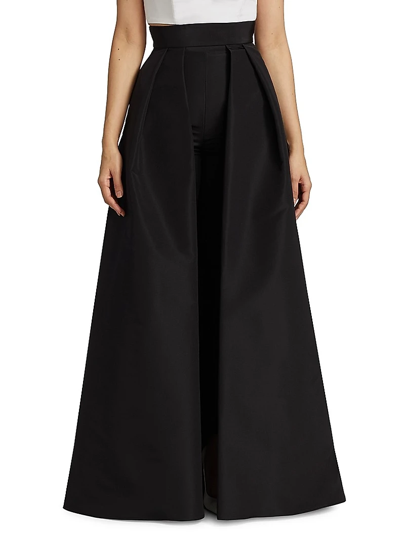 Convertible Collection Silk Cigarette Pants & Skirt
