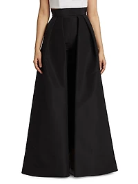 Convertible Collection Silk Cigarette Pants & Skirt