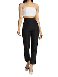 Convertible Collection Silk Cigarette Pants & Skirt