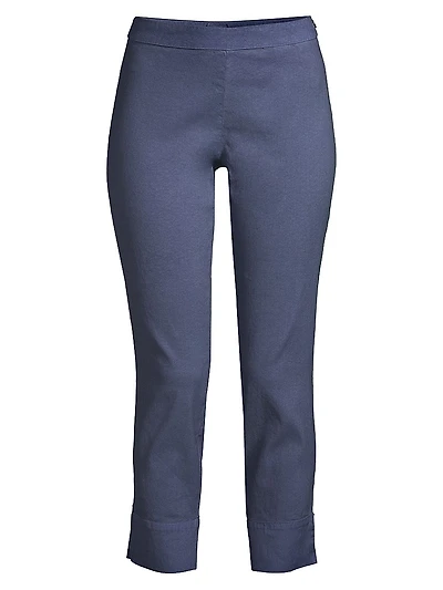 Side Zip Capri Pants