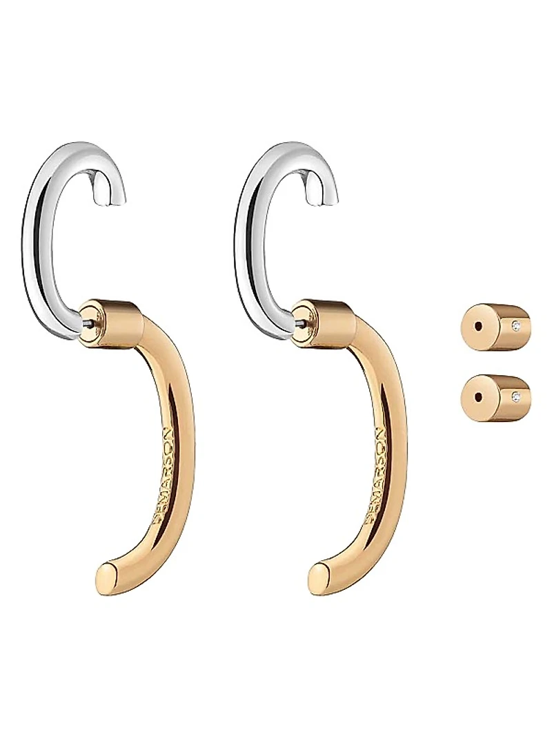 Luna Two-Tone Convertible Earrings