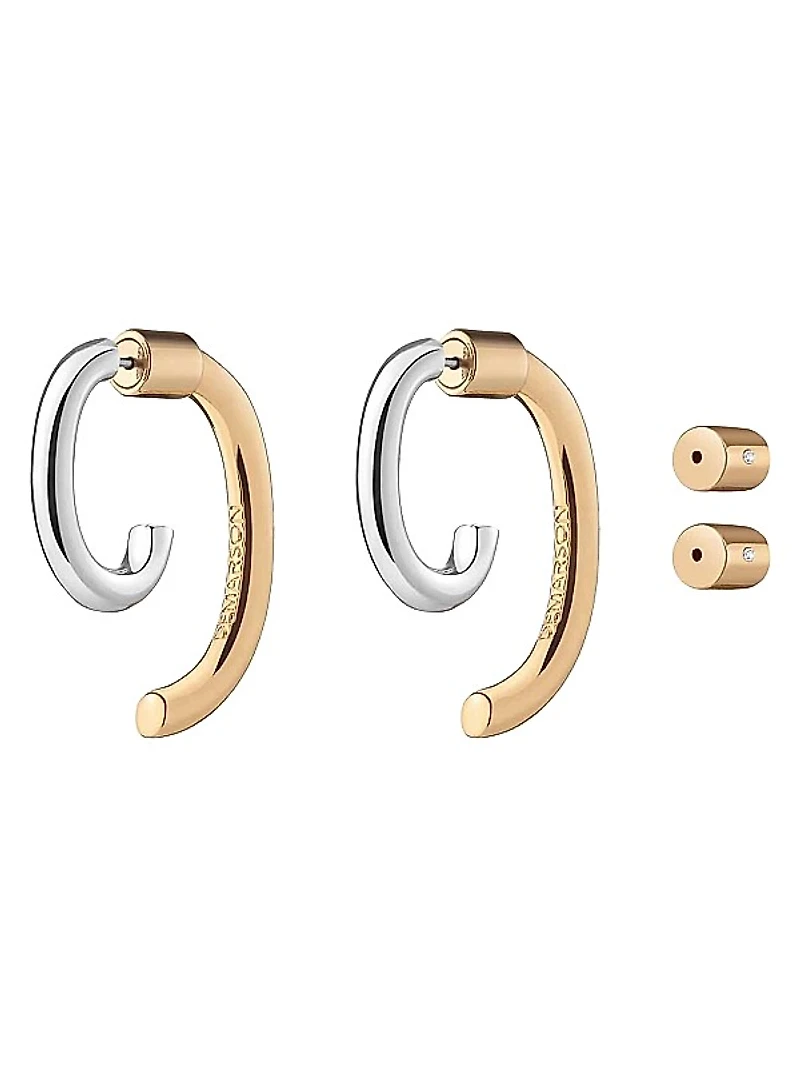 Luna Two-Tone Convertible Earrings