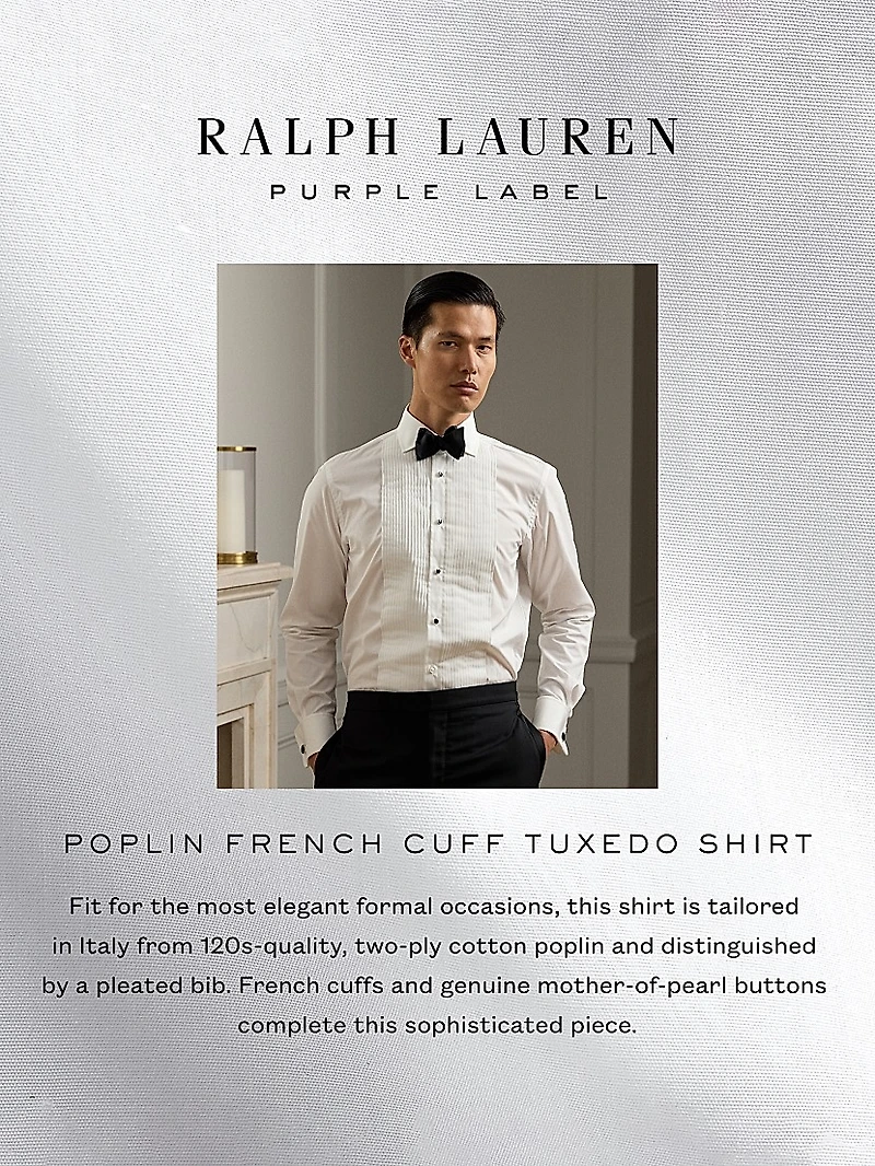 Aston Poplin Tuxedo Shirt