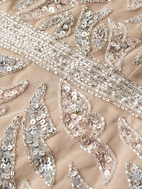Sequin Column Gown