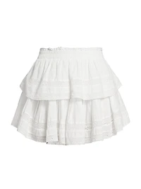 Tiered Ruffle Mini Skirt