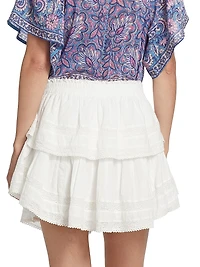 Tiered Ruffle Mini Skirt